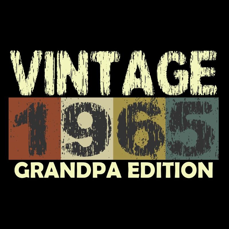 Vintage Birthday rétro sunset design