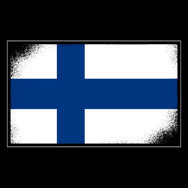 Drapeau finlandais Suomi drapeau finlandais look usé