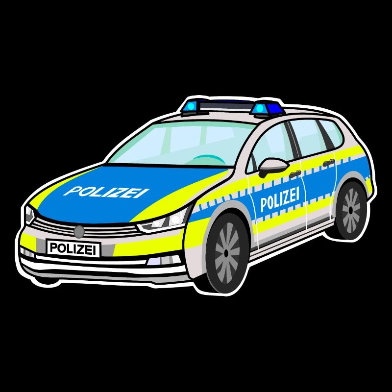 Deutsches Polizeiauto, Polizei Auto, Streifenwagen