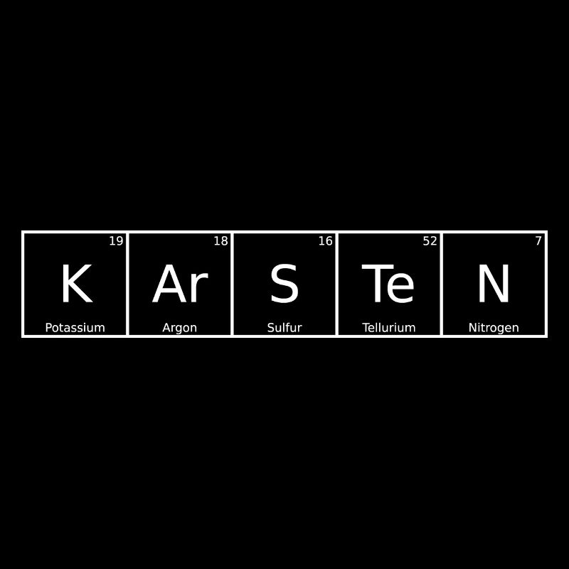 Karsten Name Vorname Chemie Periodensystem Element