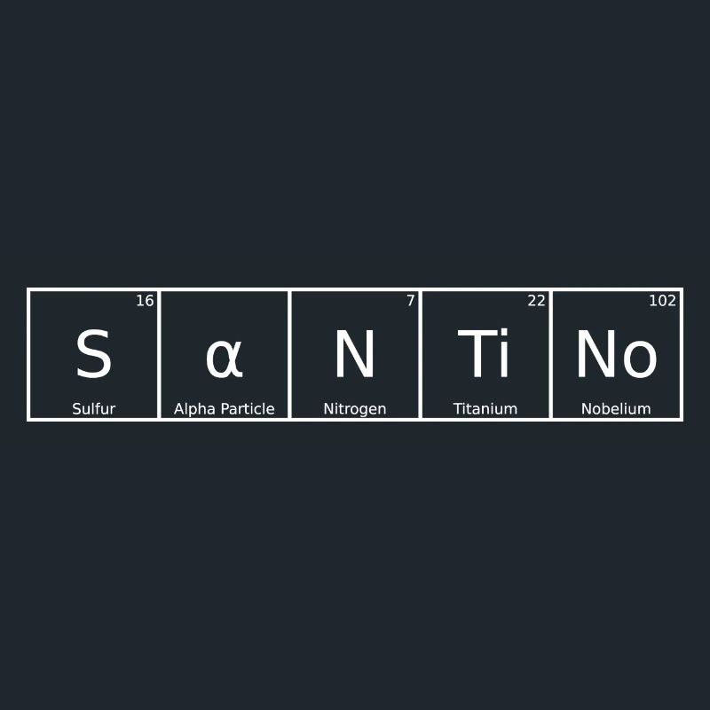 Santino Surname First Name Chemistry Periodic Table Element