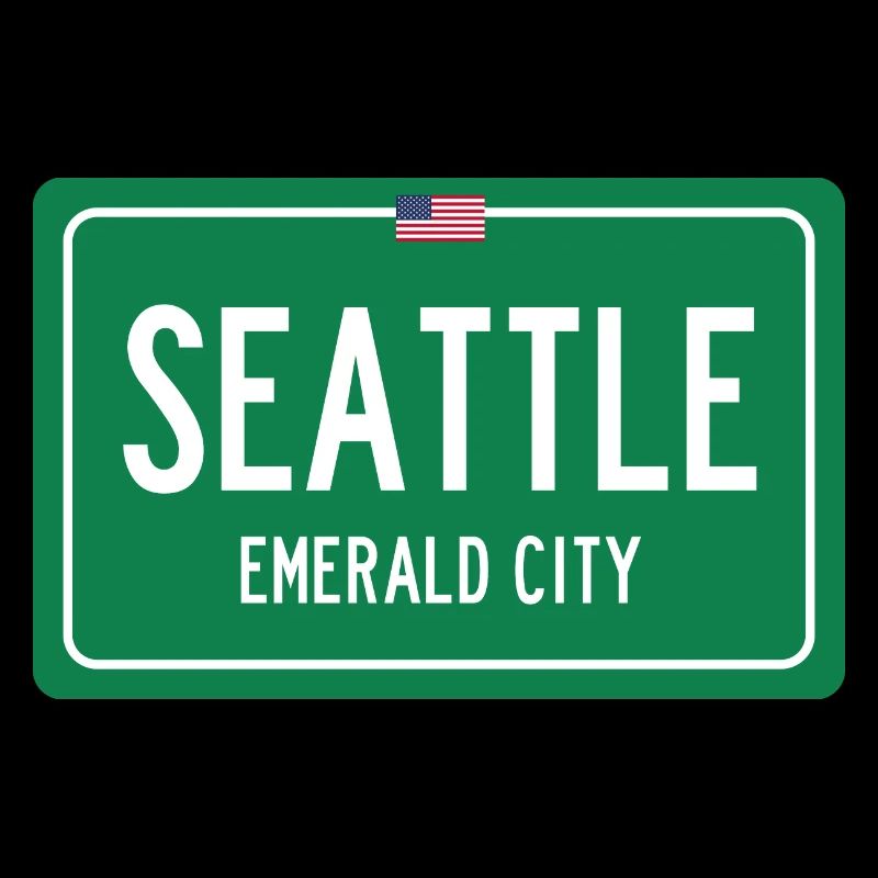 Signe de nom de lieu de Seattle