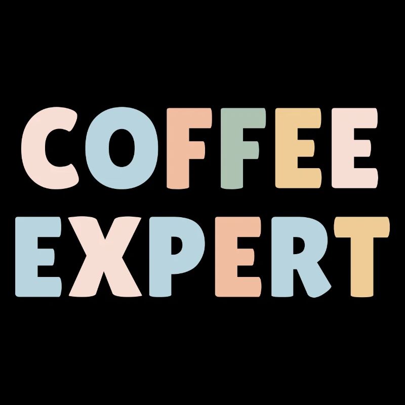 Coffee expert, colourful coffee lover gift