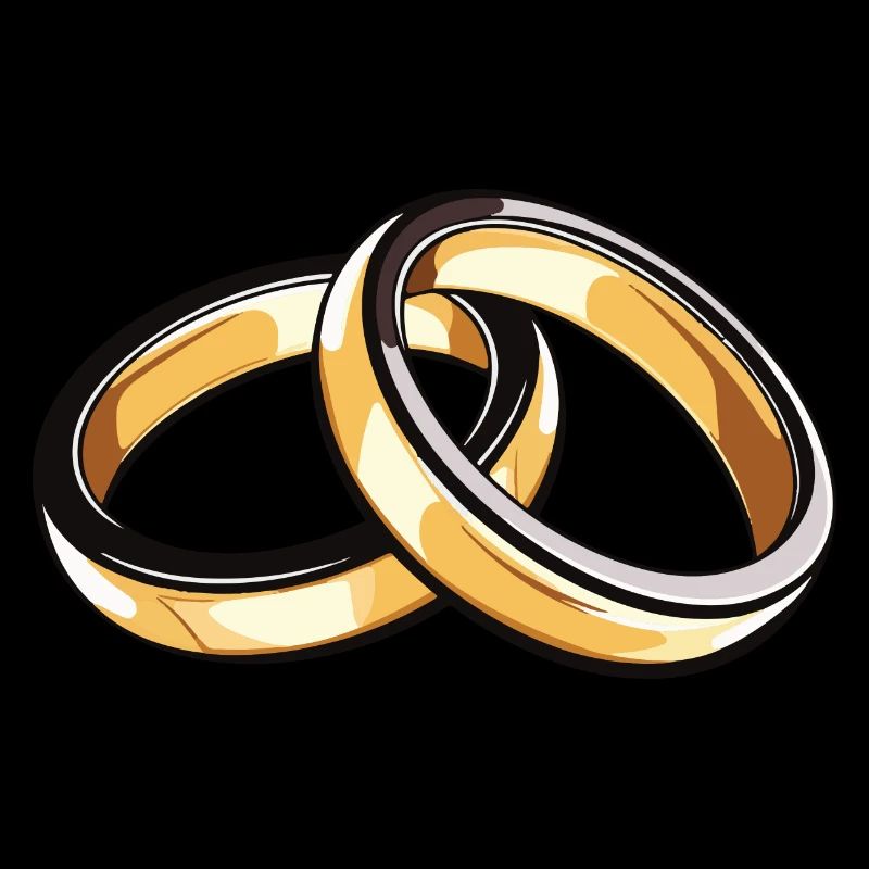 Anneaux de mariage symbole mariage