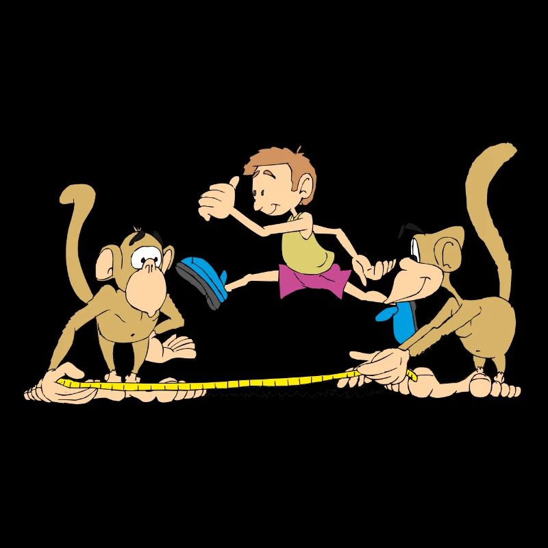 Monkeys in athletic competition