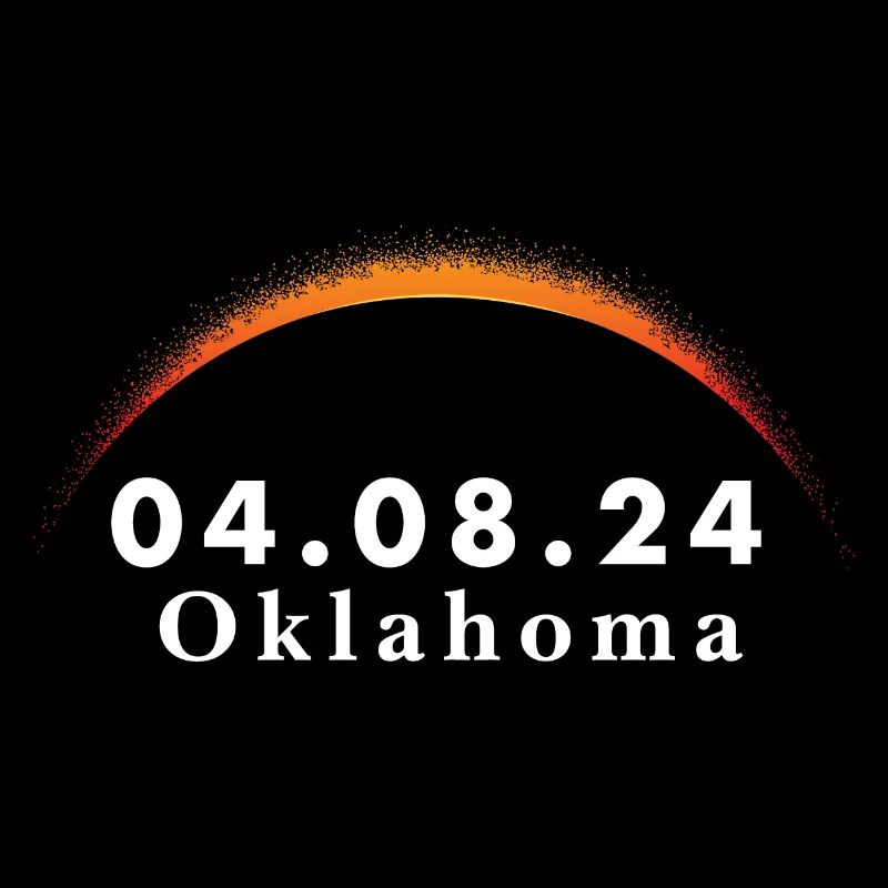 Trajectoire de l’éclipse solaire totale de la totalité Oklahoma