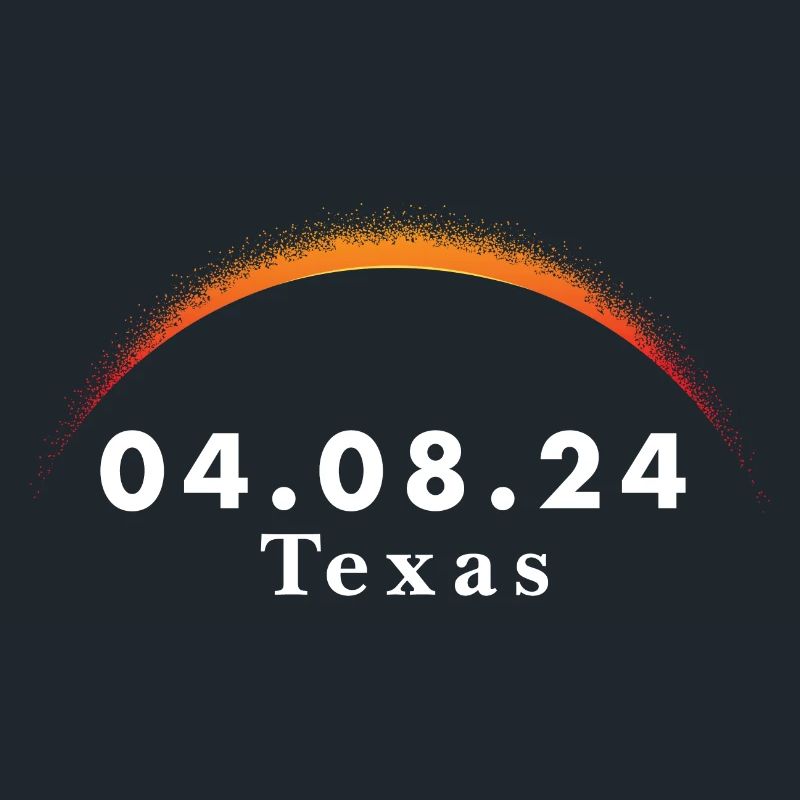 Total Solar Eclipse Path of Totality Texas April