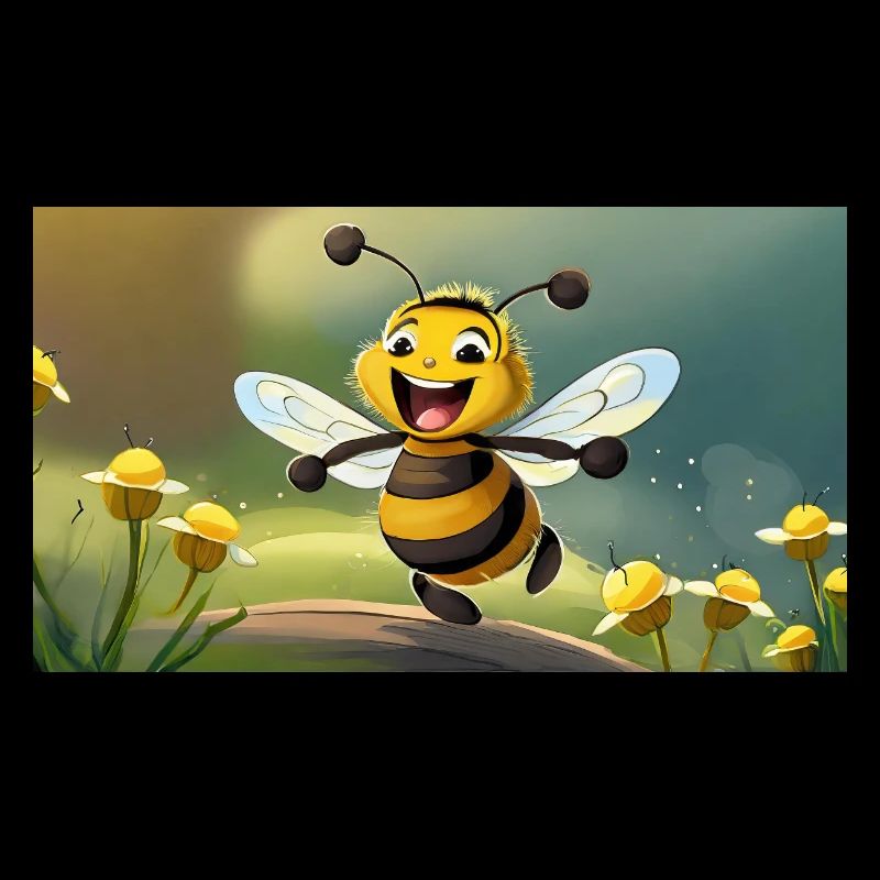Jeu de mots expression ambiguë – HapBee (Abeille heureuse)
