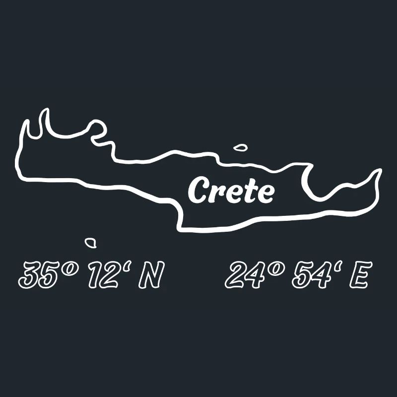 Crete coordinates holiday motif