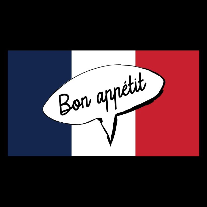 Bon appétit avec drapeau français Bon appétit Bon appétit