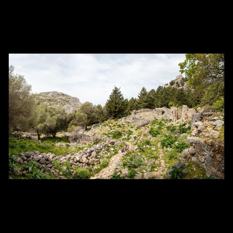 ruines du château médiéval Palio Pyli Kos