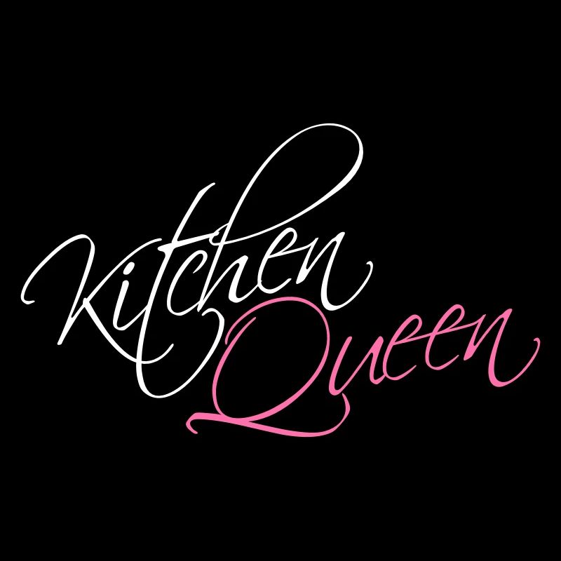 Kitchen Queen Logo Lettering Kitchen Queen Woman