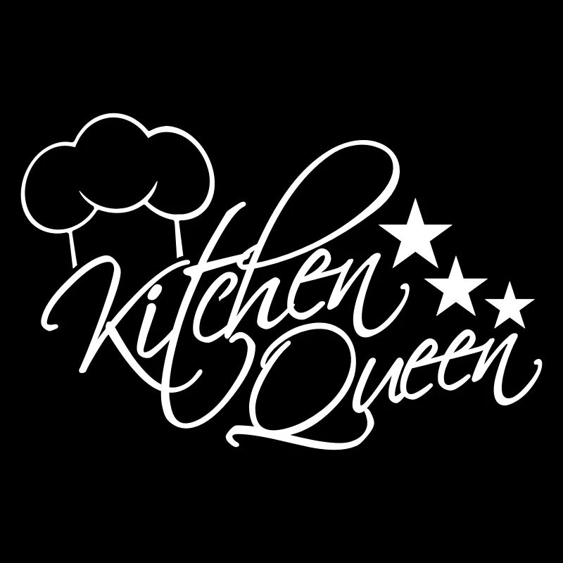 Kitchen Queen Logo Lettering Kitchen Queen Woman