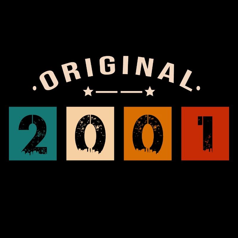 Original 2001 Vintage - Présent D’anniversaire 200
