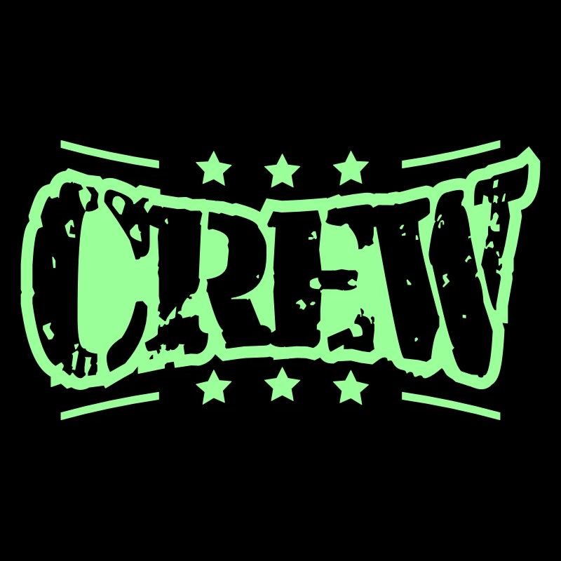 Crew Star Logo Cool Team Friends Fun Group