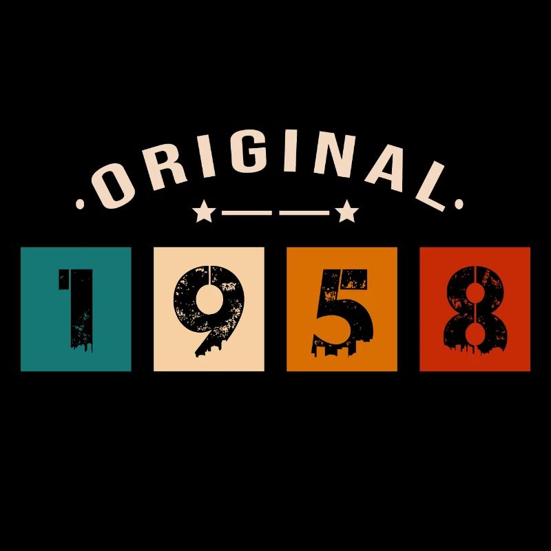 Original 1958 Vintage - Présent D’anniversaire 195