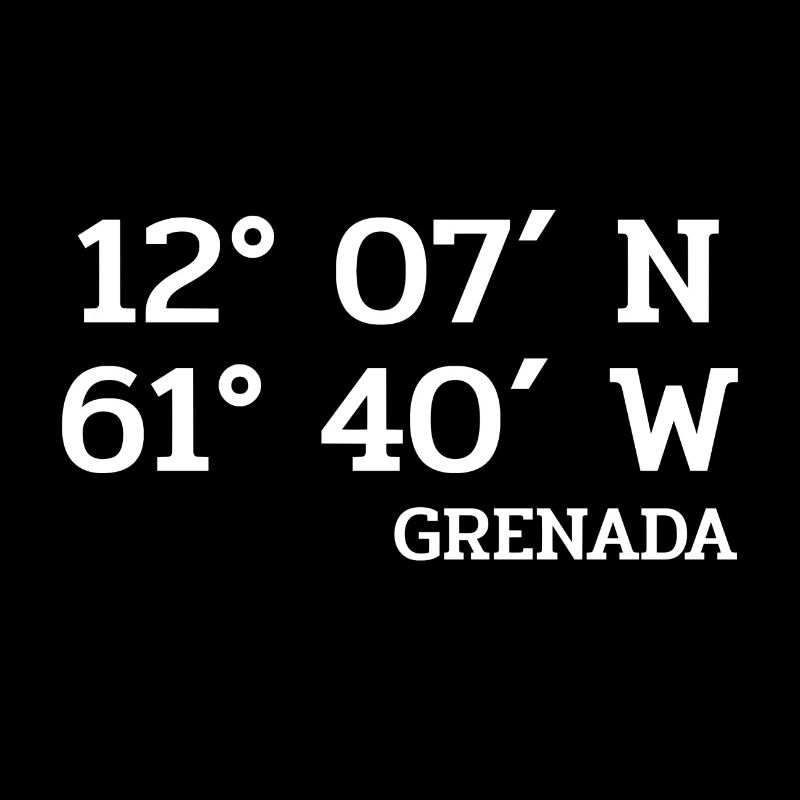 Grenada Coordinates - Koordinaten - Karibik