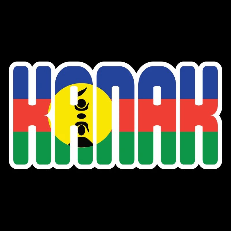 gift design kanak flag New Caledonia