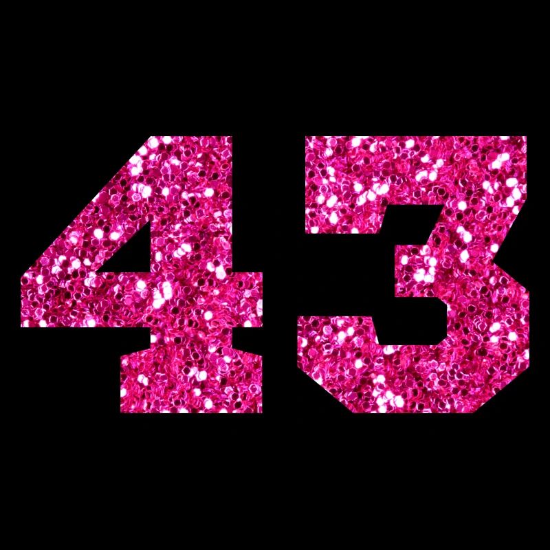 Nummer 43 Pink Glitter - 43. Jubiläum