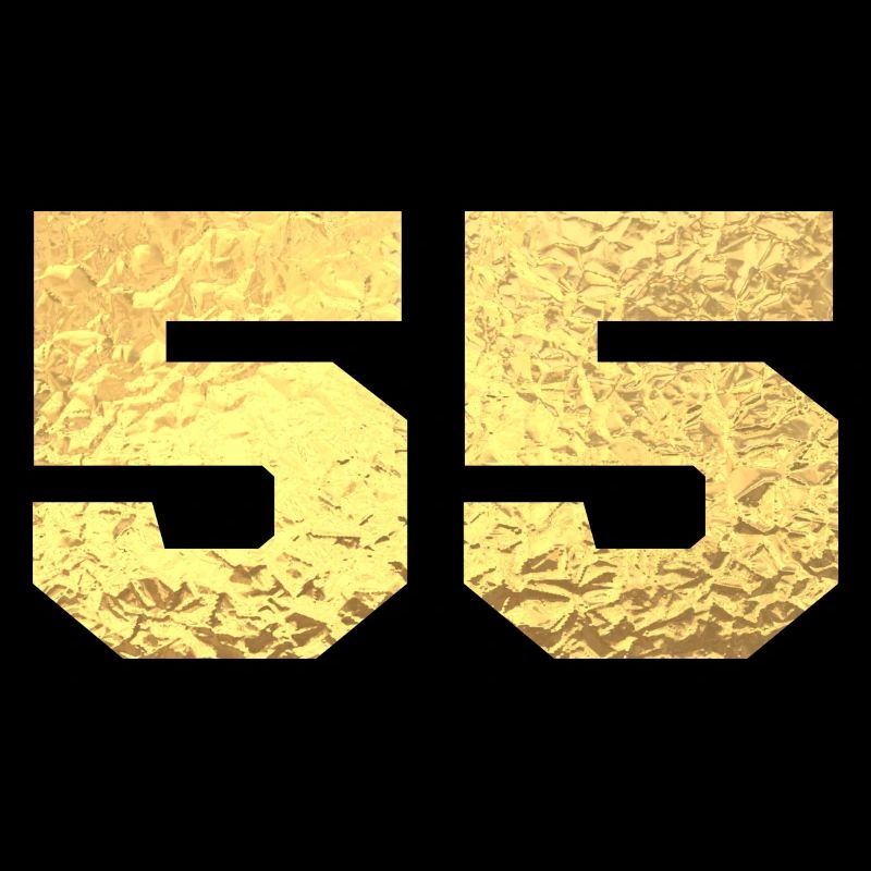 Nummer 55 Gold Glitter - 55-jähriges Jubiläum