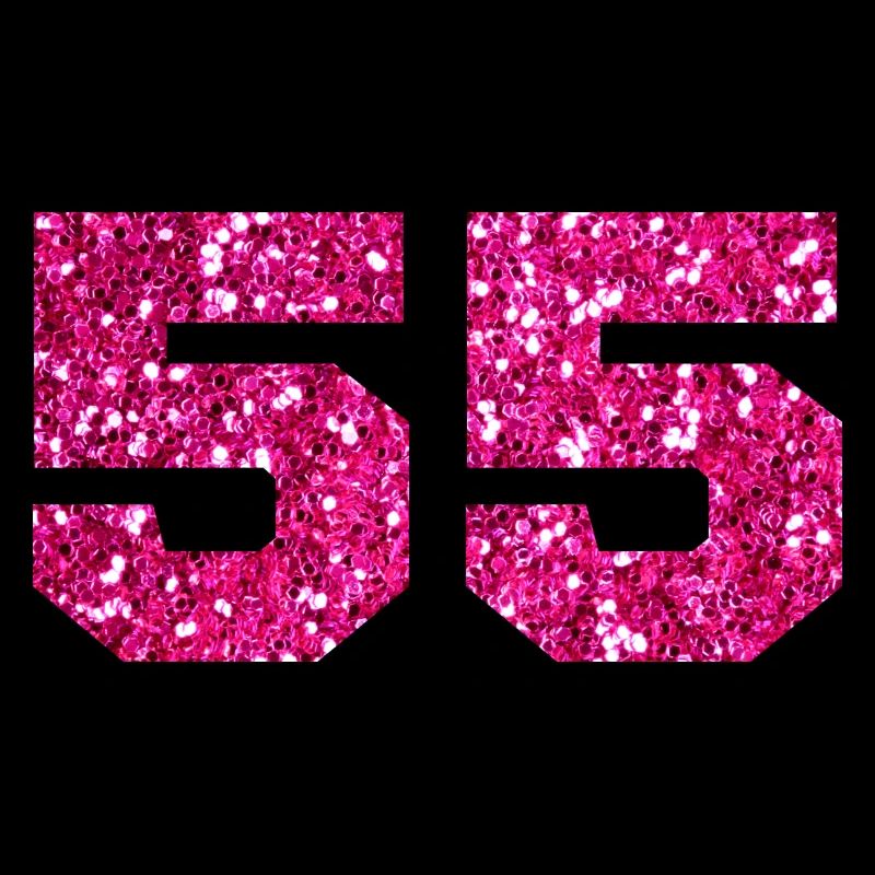 Nummer 55 Pink Glitter - 55-jähriges Jubiläum