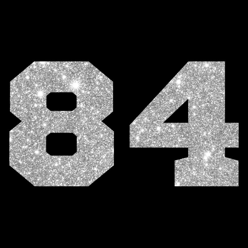 Nummer 84 Silberglitter - 84. Jahrestag