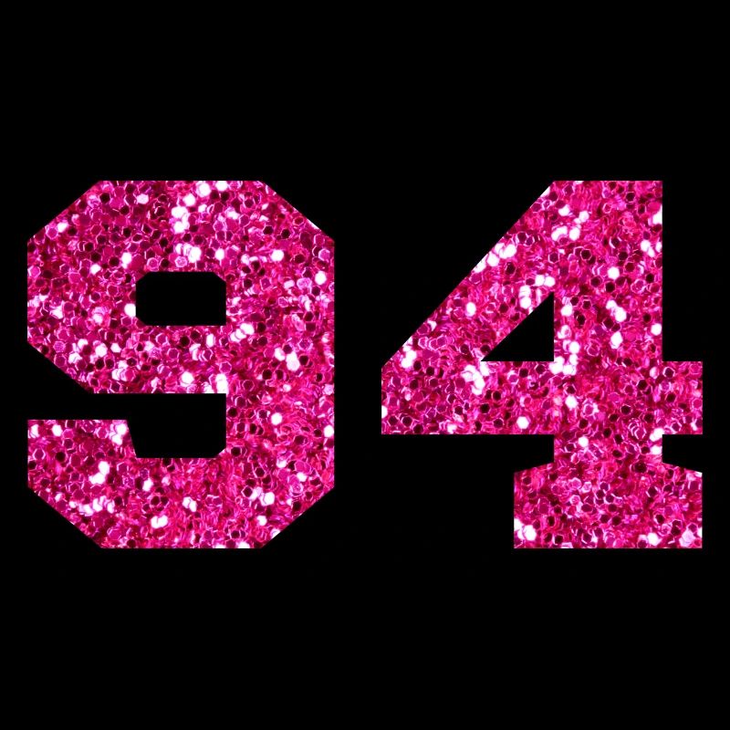 Nummer 94 Pink Glitter - 94. Geburtstag