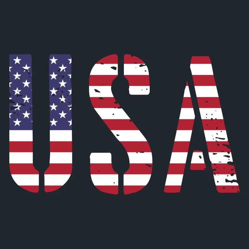 Les États-Unis aux couleurs du drapeau américain drapeau