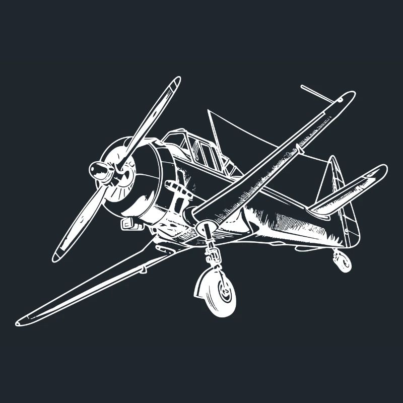 Propeller Flugzeug Zeichnung