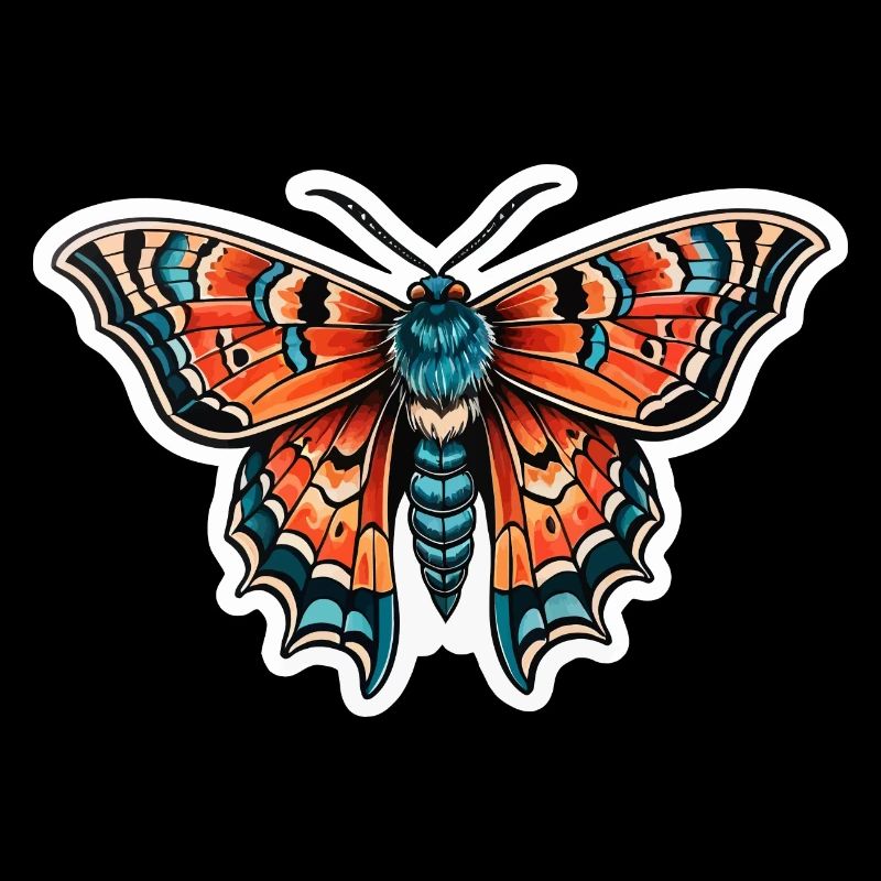 Papillon de nuit Néo Traditionnel