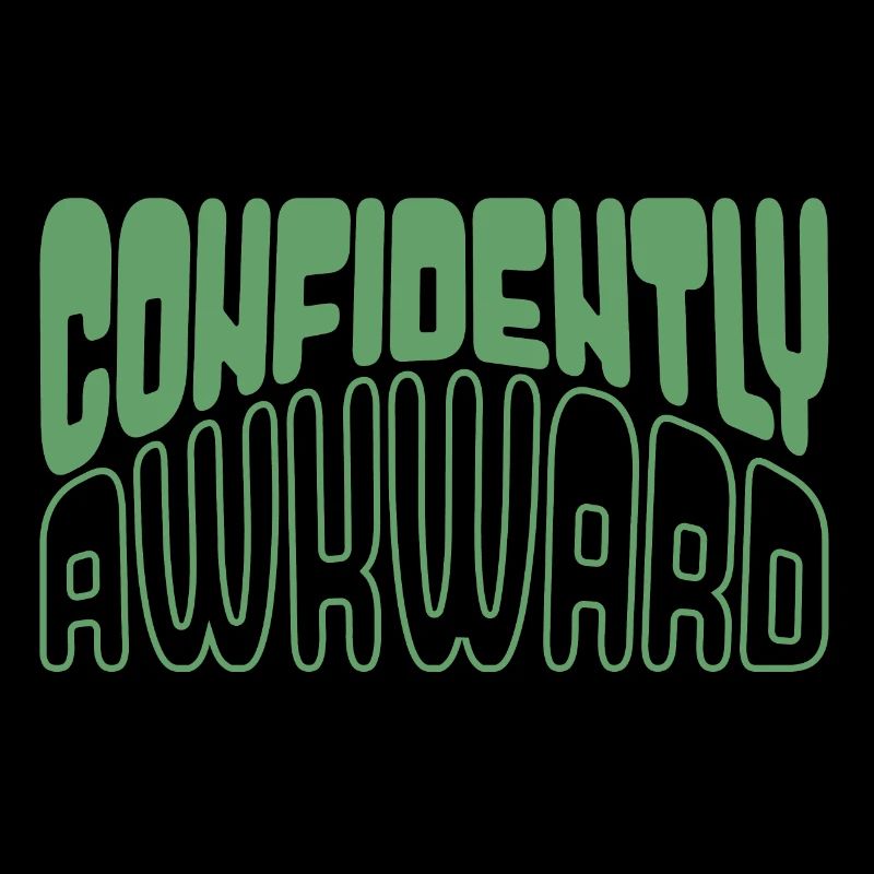 Confiant et maladroit en vert