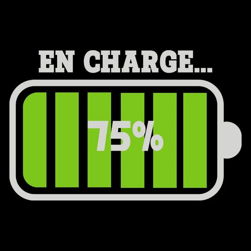 Akku bei 75 % Ladung