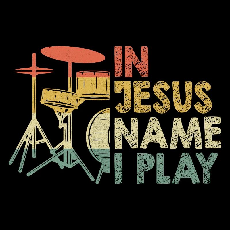 In Jesus Name spiele ich Schlagzeuger Christkatholischer Dr