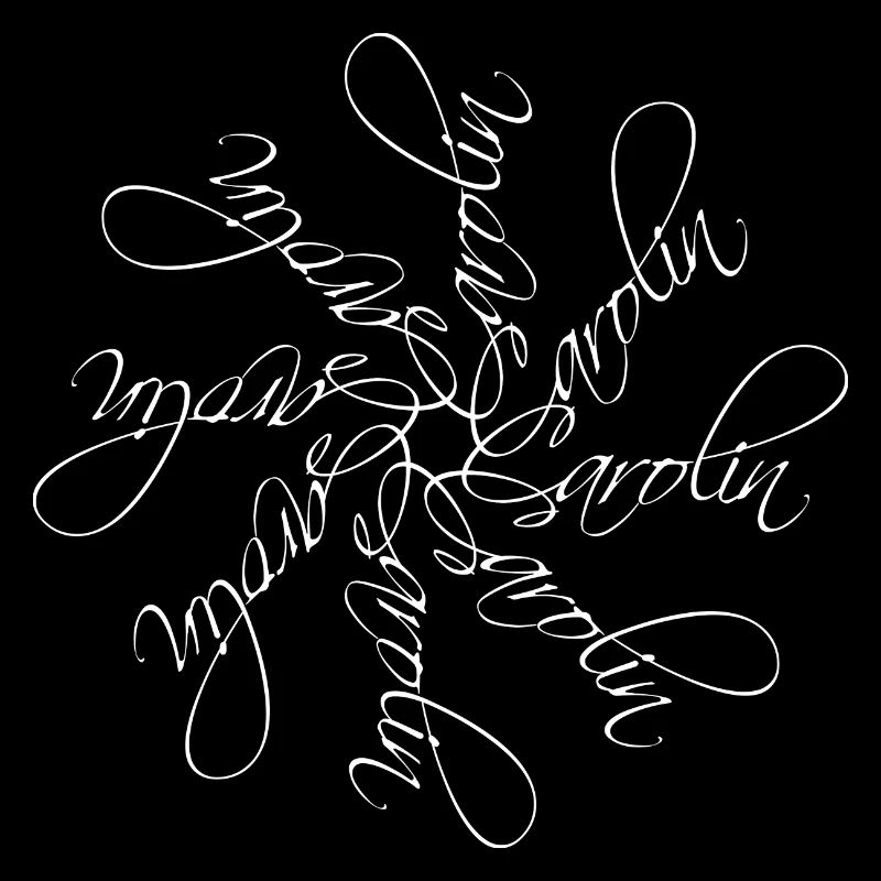 Carolin Name Name Mandala