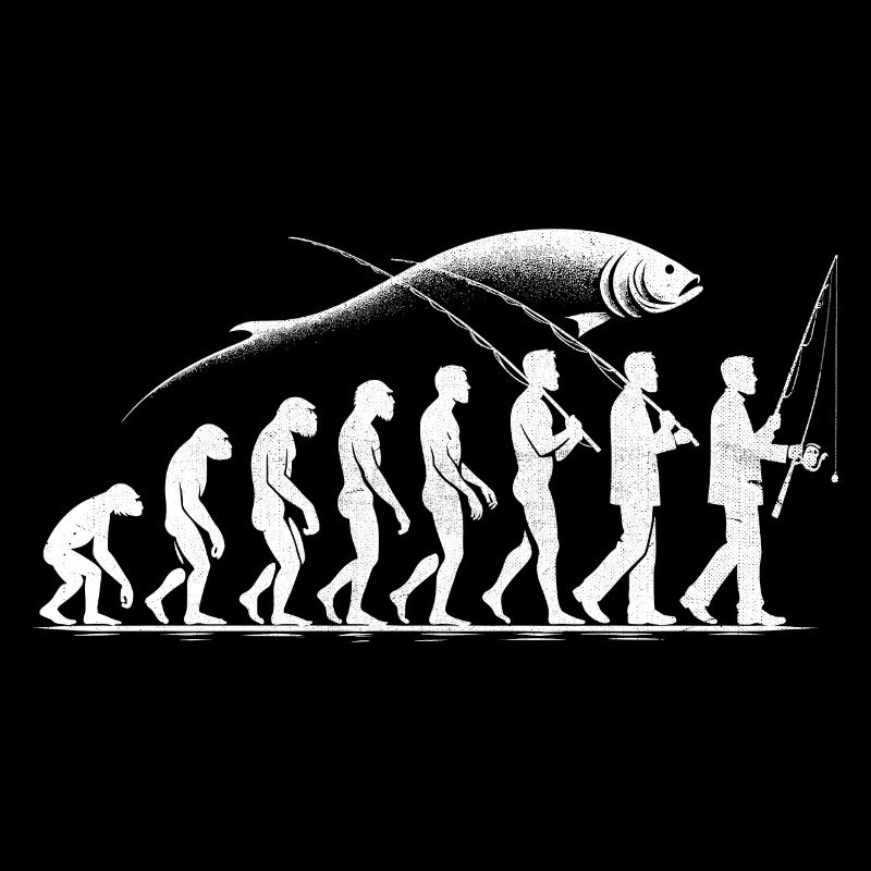 Evolution Angeln Fisch Forelle Angler Fischer Barsch