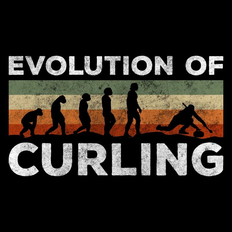 Gagnant de l'équipe de curling, bâtons sportifs