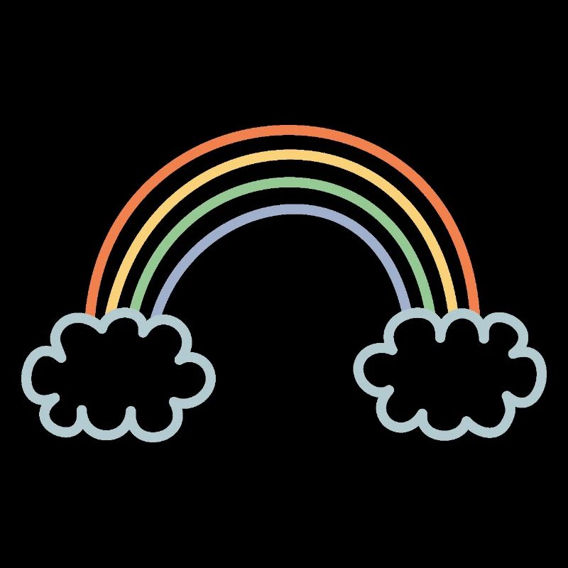 Rainbow dyed