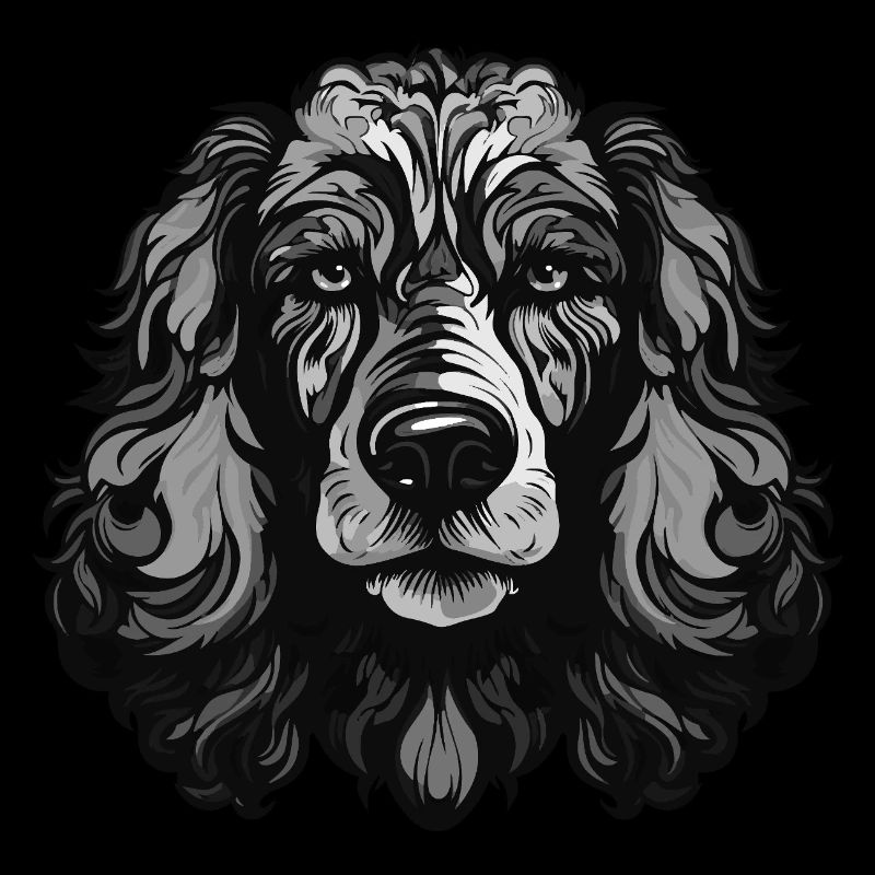 Poodle Dog Portrait