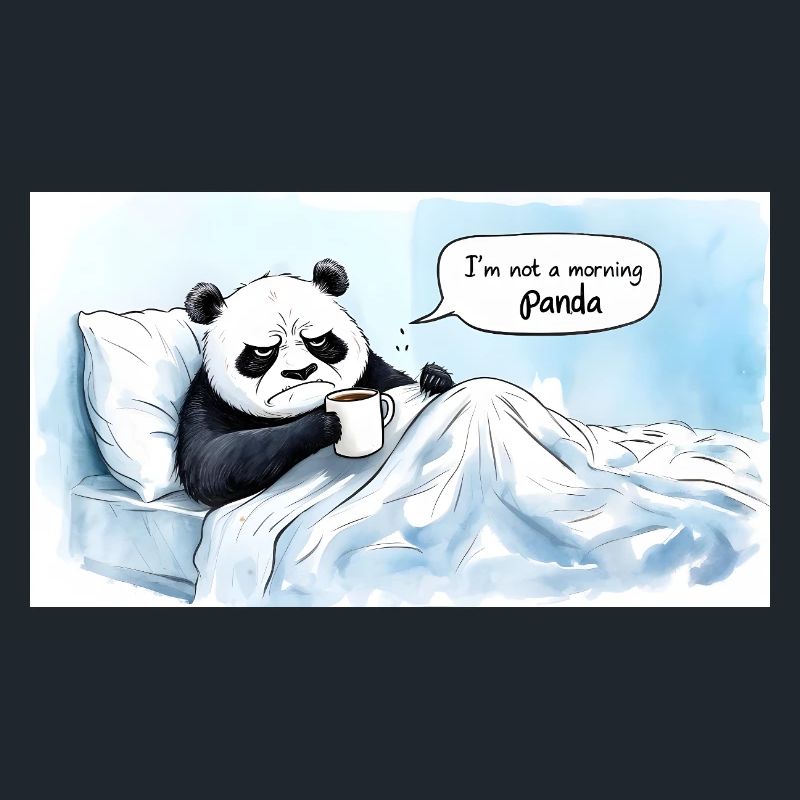 Morgendlicher Panda