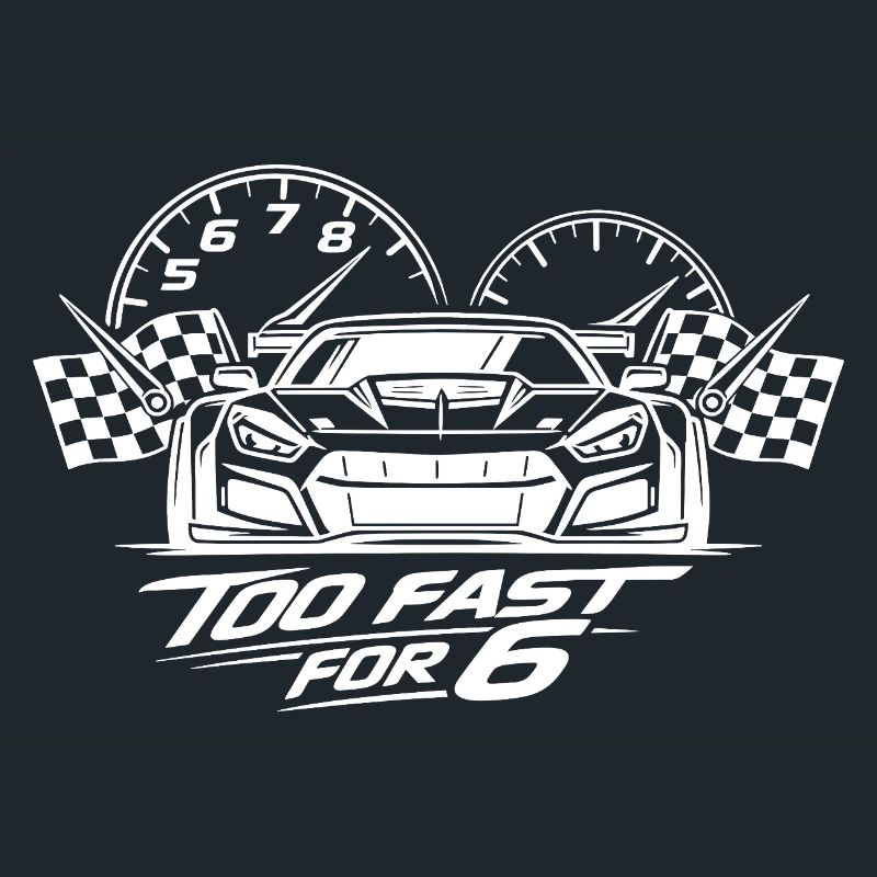 Trop rapide pour une voiture de course de 6