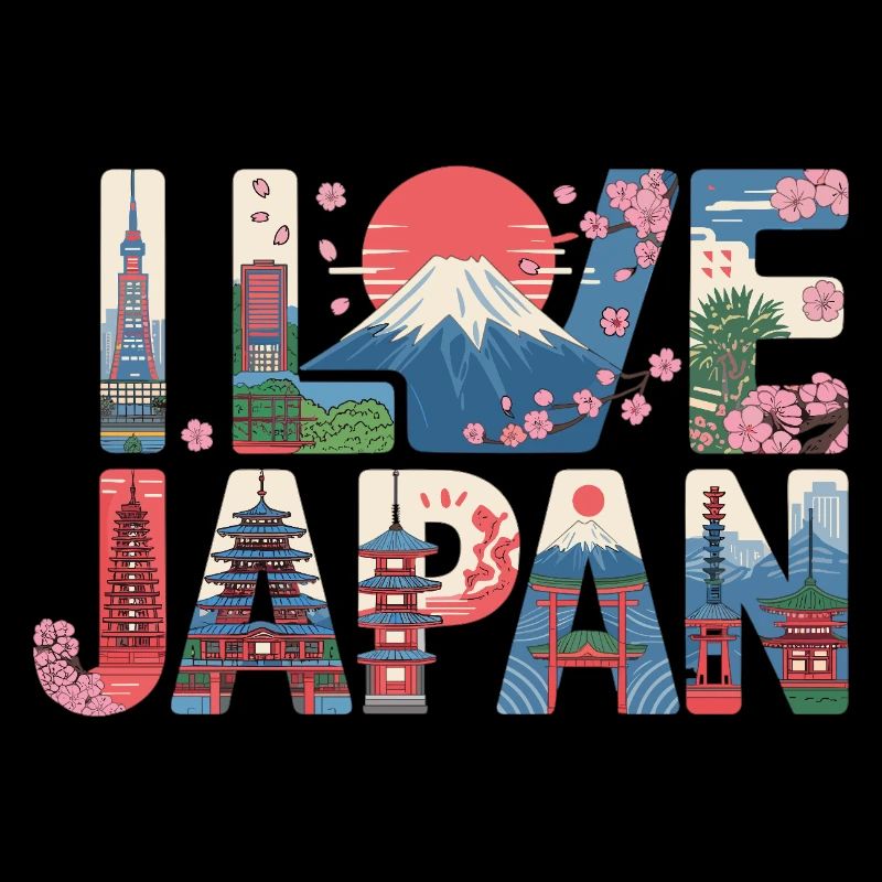 Japan Skyline Kirschblüten Fuji Tempel Urlaub