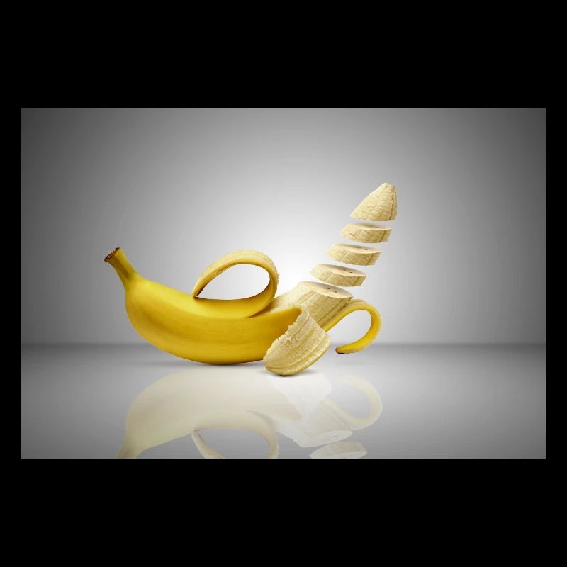 schwebende Banane