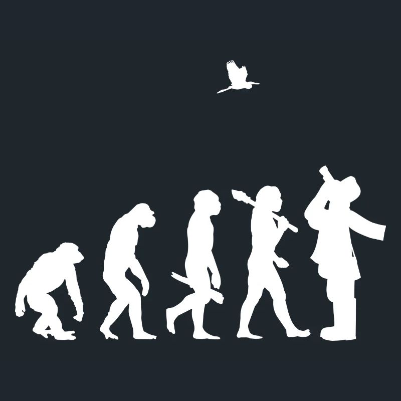 evolution birdwatcher ornithology gift i