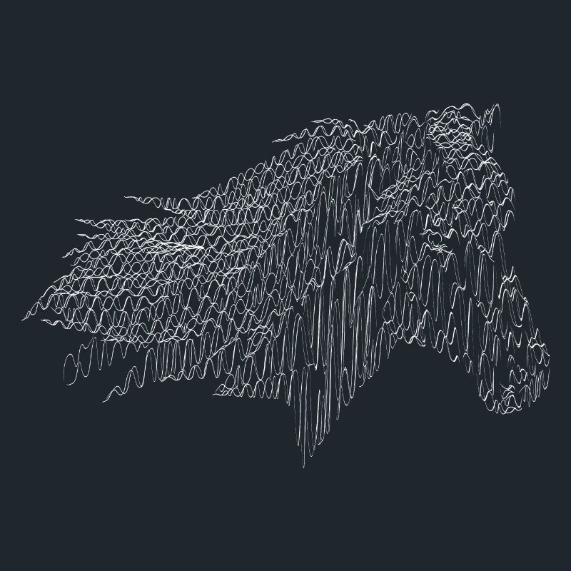 Cheval à couver blanc