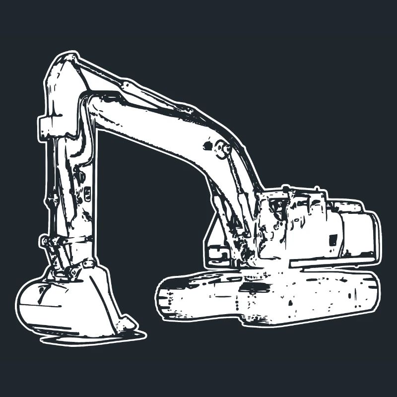 Excavator excavator operator at construction site