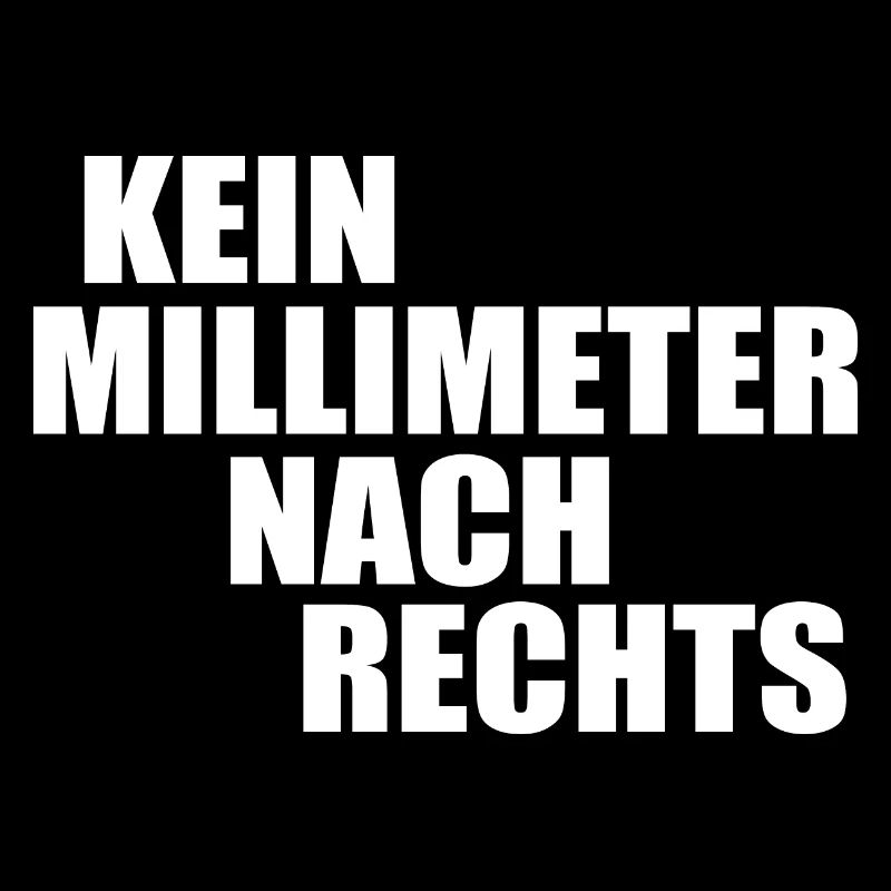 kein millimeter nach rechts