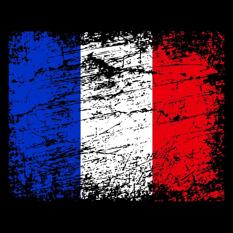 Drapeau français de style vintage