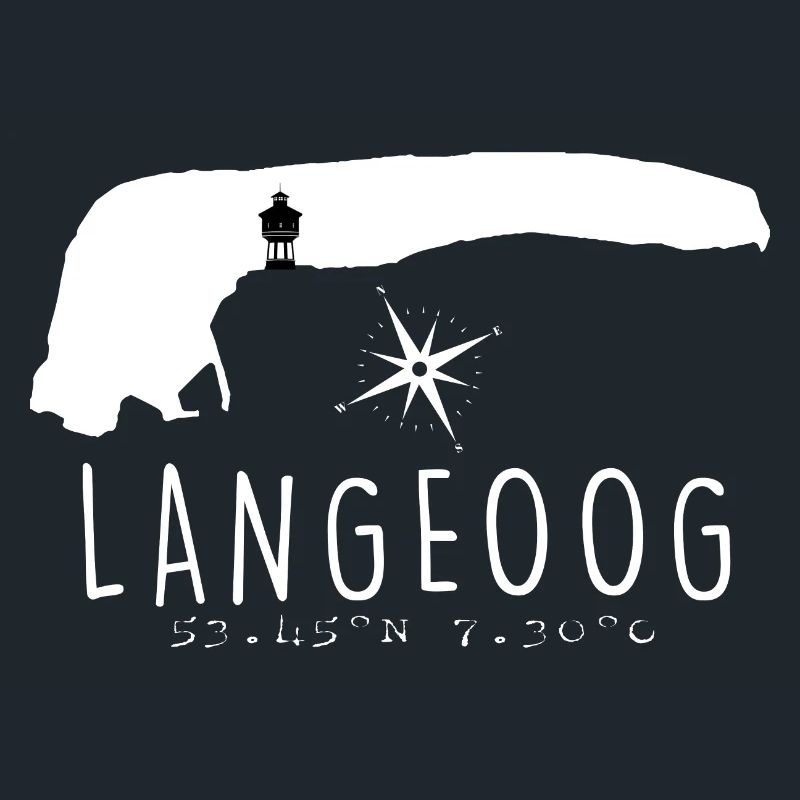 Langeoog Wasserturm Herzschlag Nordsee Geschenk