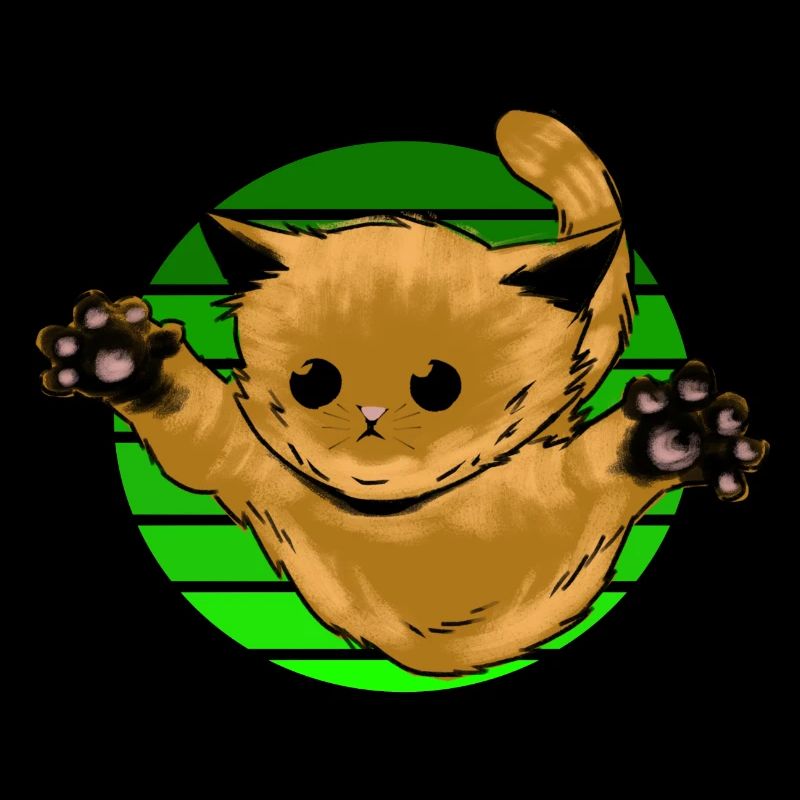 Chat Saut soleil