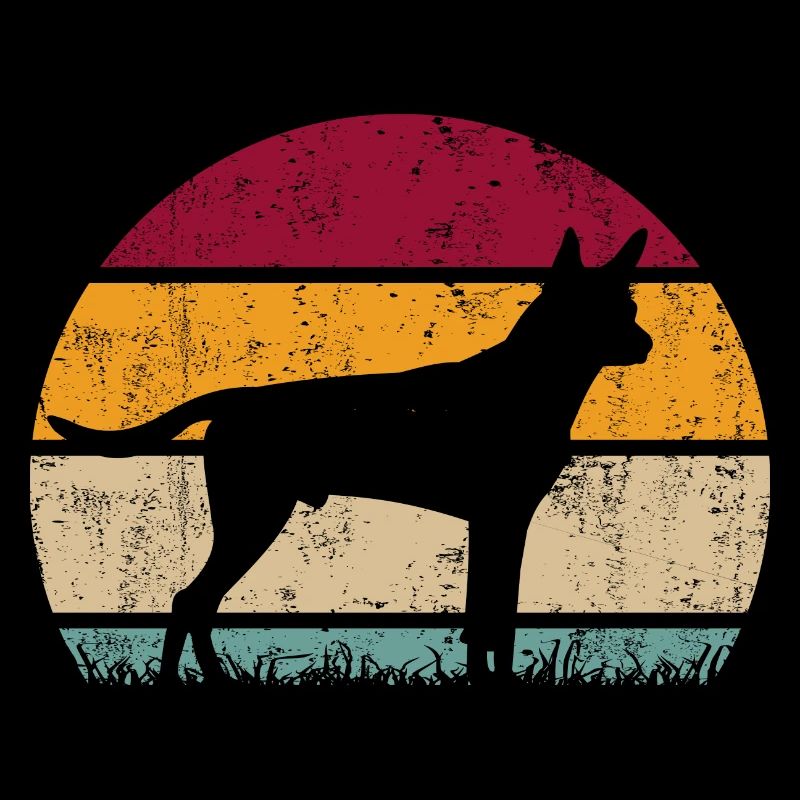 Kelpie Australian Dog Vintage Retro